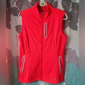 Under Armour Coldgear Neon Reflective Fitted Full Zip Women’s Size Medium Vest